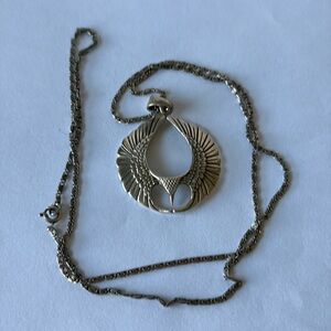 Eagle Medallion Sterling Silver Necklace